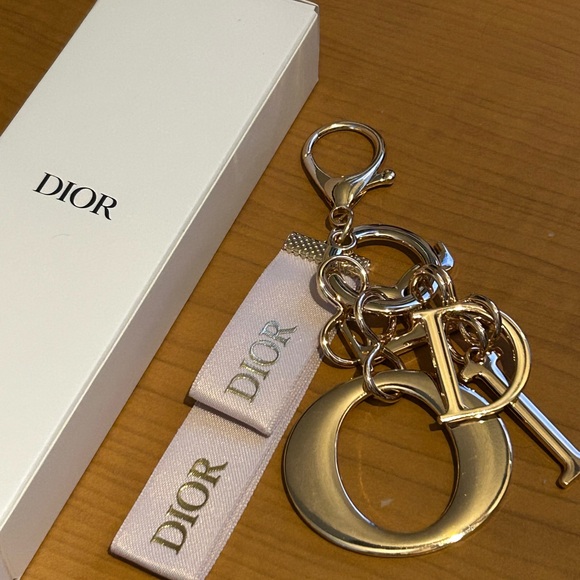 Dior Accessories - Dior Gold & Blush GWP Keychain / Bag Charm